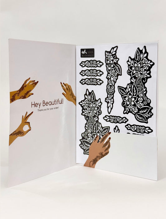 Maya Henna Stencil
