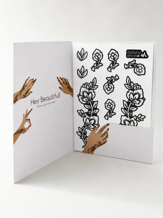 Rawan Henna Stencil